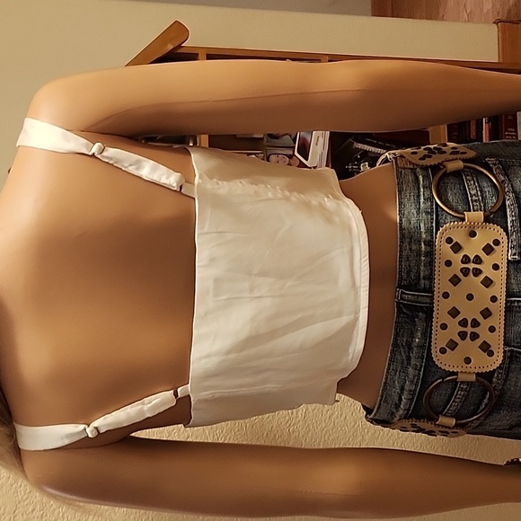 PRINCESS POLLY Elegant WHITE  Lace Bustier Top, SZ MED, EUC - Picture 15 of 17